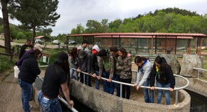 Pecos school kids at Lisboa Fish Hatchery